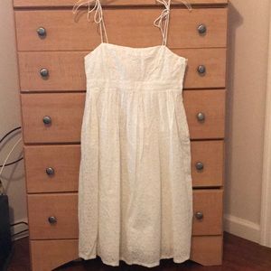 White Gap eyelet dress